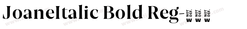 JoaneItalic Bold Reg字体转换